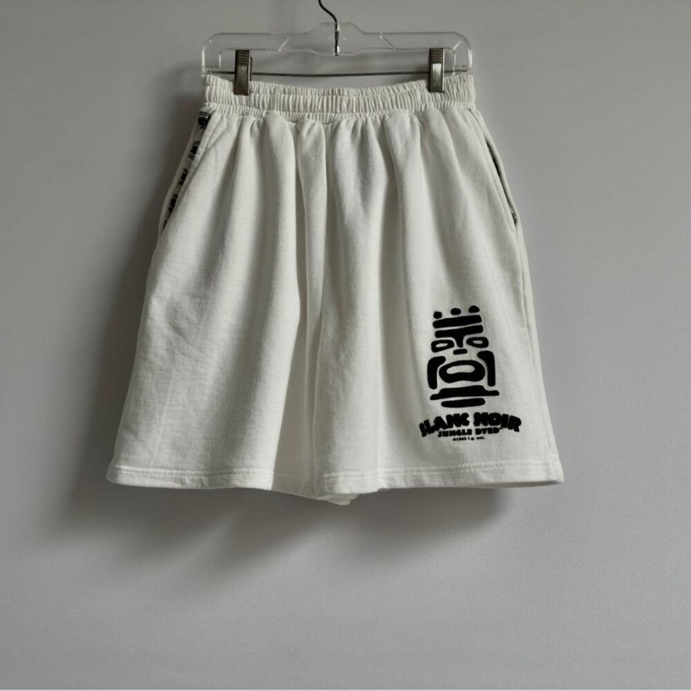 BLANC NOIR Vintage Y2K White Sweat Shorts NWT Deadstock Size M Medium